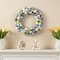 Glitzhome® 18" Easter Purple Hue Eggs Wreath